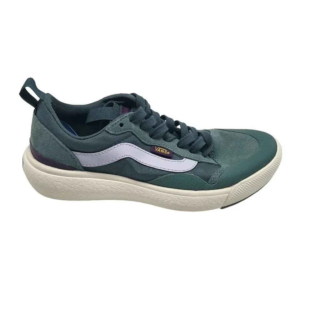 Vans UltraRange Shoes Womens Size 5.5 Green White Low Top Comfort Sneakers Skate